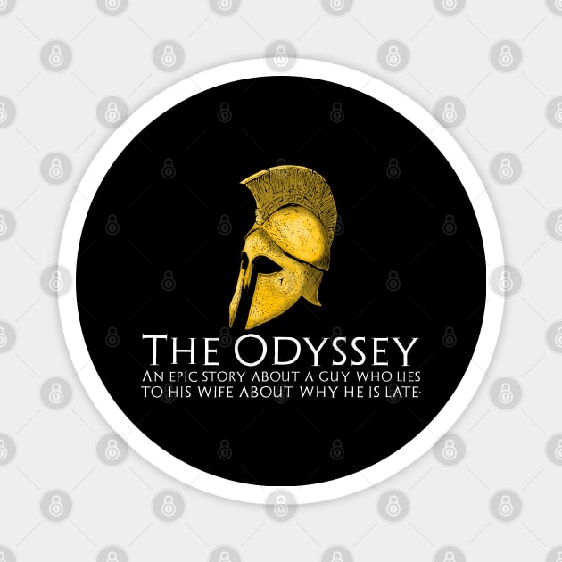 Archaic Ancient Greek Mythology Odyssey History Of Greece Magnet by Styr Designs